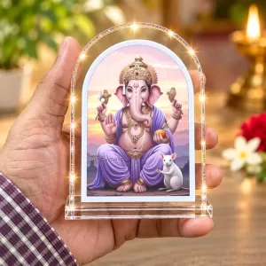 Lord Ganesha L Shape Acrylic Showpiece 3 X 3.5 Inch For Home, Office And Car (F176313) Lord Ganesha L Shape Acrylic Showpiece 3 X 3.5 Inch For Home, Office And Car (F176313)