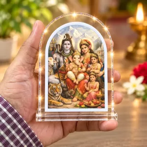 Lord Shiv And Parvati L Shape Acrylic Showpiece 3 X 3.5 Inch For Home, Office And Car (F176317) Lord Shiv And Parvati L Shape Acrylic Showpiece 3 X 3.5 Inch For Home, Office And Car (F176317)