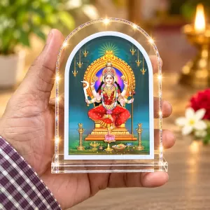 Goddess Durga L Shape Acrylic Showpiece 3 X 3.5 Inch For Home, Office And Car (F176323) Goddess Durga L Shape Acrylic Showpiece 3 X 3.5 Inch For Home, Office And Car (F176323)