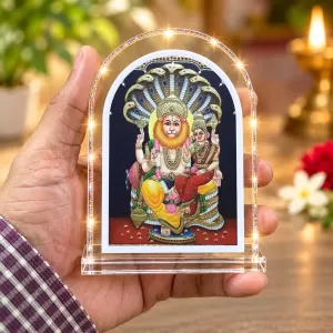 Lakshmi Nar L Shape Acrylic Showpiece 3 X 3.5 Inch For Home, Office And Car (F176325) Lakshmi Nar L Shape Acrylic Showpiece 3 X 3.5 Inch For Home, Office And Car (F176325)