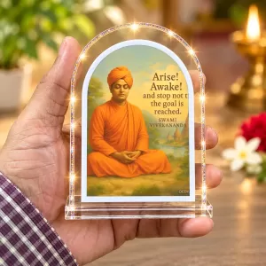 Swami Vivekananda L Shape Acrylic Showpiece 3 X 3.5 Inch For Home, Office And Car (F176329) Swami Vivekananda L Shape Acrylic Showpiece 3 X 3.5 Inch For Home, Office And Car (F176329)