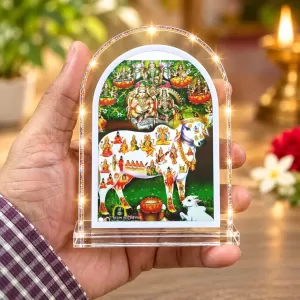 Kamadhenu L Shape Acrylic Showpiece 3 X 3.5 Inch For Home, Office And Car (F176330) Kamadhenu L Shape Acrylic Showpiece 3 X 3.5 Inch For Home, Office And Car (F176330)