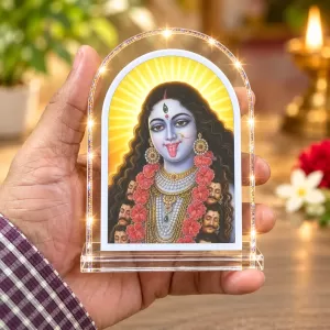 Goddess Kali L Shape Acrylic Showpiece 3 X 3.5 Inch For Home, Office And Car (F176333)