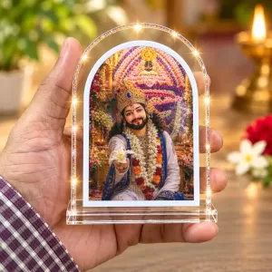 Khatu Ashyam L Shape Acrylic Showpiece 3 X 3.5 Inch For Home, Office And Car (F176334) Khatu Ashyam L Shape Acrylic Showpiece 3 X 3.5 Inch For Home, Office And Car (F176334)