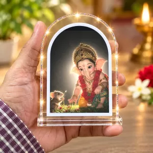 Lord Ganesha L Shape Acrylic Showpiece 3 X 3.5 Inch For Home, Office And Car (F176336) Lord Ganesha L Shape Acrylic Showpiece 3 X 3.5 Inch For Home, Office And Car (F176336)