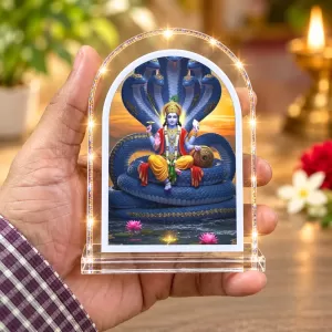Lord Vishnu L Shape Acrylic Showpiece 3 X 3.5 Inch For Home, Office And Car (F176338) Lord Vishnu L Shape Acrylic Showpiece 3 X 3.5 Inch For Home, Office And Car (F176338)
