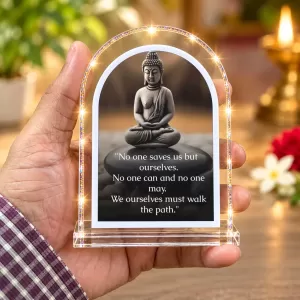 Buddha L Shape Acrylic Showpiece 3 X 3.5 Inch For Home, Office And Car (F176340) Buddha L Shape Acrylic Showpiece 3 X 3.5 Inch For Home, Office And Car (F176340)