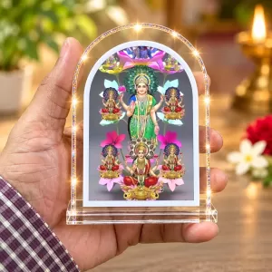 Astha Lakshmi L Shape Acrylic Showpiece 3 X 3.5 Inch For Home, Office And Car (F176342)