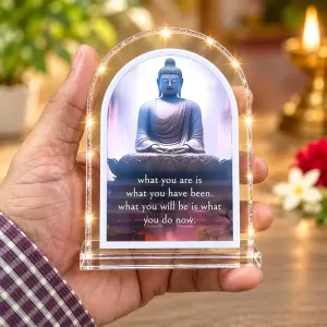 Buddha L Shape Acrylic Showpiece 3 X 3.5 Inch For Home, Office And Car (F176345) Buddha L Shape Acrylic Showpiece 3 X 3.5 Inch For Home, Office And Car (F176345)