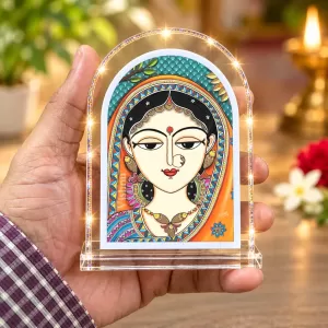 Maa Durga L Shape Acrylic Showpiece 3 X 3.5 Inch For Home, Office And Car (F176346) Maa Durga L Shape Acrylic Showpiece 3 X 3.5 Inch For Home, Office And Car (F176346)