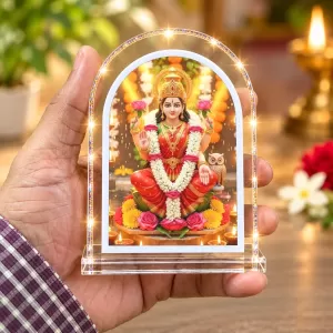 Maa Lakshmi L Shape Acrylic Showpiece 3 X 3.5 Inch For Home, Office And Car (F176366) Maa Lakshmi L Shape Acrylic Showpiece 3 X 3.5 Inch For Home, Office And Car (F176366)