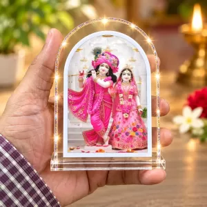 Radha Krishna L Shape Acrylic Showpiece 3 X 3.5 Inch For Home, Office And Car (F176374) Radha Krishna L Shape Acrylic Showpiece 3 X 3.5 Inch For Home, Office And Car (F176374)
