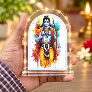 Lord Rama L Shape Acrylic Showpiece 3 X 3.5 Inch For Home, Office And Car (F176380) Lord Rama L Shape Acrylic Showpiece 3 X 3.5 Inch For Home, Office And Car (F176380)