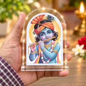 Lord Krishna L Shape Acrylic Showpiece 3 X 3.5 Inch For Home, Office And Car (F176392) Lord Krishna L Shape Acrylic Showpiece 3 X 3.5 Inch For Home, Office And Car (F176392)