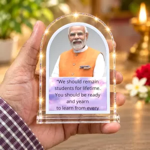 Narendra Modi L Shape Acrylic Showpiece 3 X 3.5 Inch For Home, Office And Car (F176400) Narendra Modi L Shape Acrylic Showpiece 3 X 3.5 Inch For Home, Office And Car (F176400)