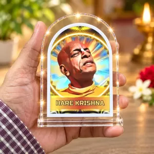 Srila Prabhupada L Shape Acrylic Showpiece 3 X 3.5 Inch For Home, Office And Car (F176406) Srila Prabhupada L Shape Acrylic Showpiece 3 X 3.5 Inch For Home, Office And Car (F176406)