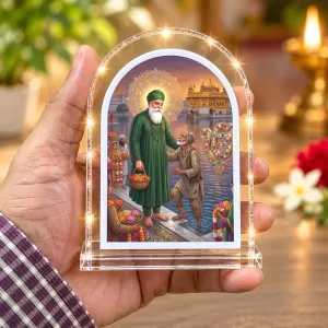 Guru Nanak Ji L Shape Acrylic Showpiece 3 X 3.5 Inch For Home, Office And Car (F176437) Guru Nanak Ji L Shape Acrylic Showpiece 3 X 3.5 Inch For Home, Office And Car (F176437)