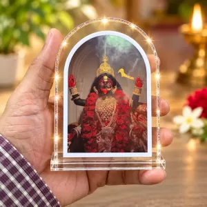 Goddess Kali L Shape Acrylic Showpiece 3 X 3.5 Inch For Home, Office And Car (F176438)