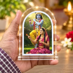 Radha Krishna L Shape Acrylic Showpiece 3 X 3.5 Inch For Home, Office And Car (F176439) Radha Krishna L Shape Acrylic Showpiece 3 X 3.5 Inch For Home, Office And Car (F176439)