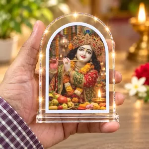 Lord Krishna L Shape Acrylic Showpiece 3 X 3.5 Inch For Home, Office And Car (F176458) Lord Krishna L Shape Acrylic Showpiece 3 X 3.5 Inch For Home, Office And Car (F176458)