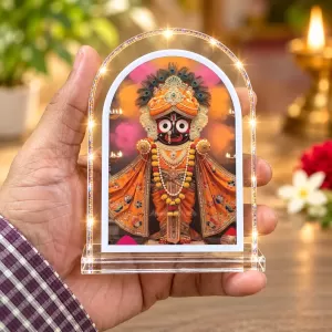 Lord Jagannath L Shape Acrylic Showpiece 3 X 3.5 Inch For Home, Office And Car (F176459) Lord Jagannath L Shape Acrylic Showpiece 3 X 3.5 Inch For Home, Office And Car (F176459)