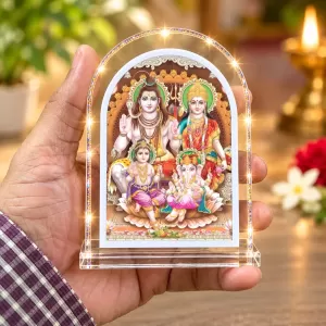Lord Shiv And Durga L Shape Acrylic Showpiece 3 X 3.5 Inch For Home, Office And Car (F176461) Lord Shiv And Durga L Shape Acrylic Showpiece 3 X 3.5 Inch For Home, Office And Car (F176461)