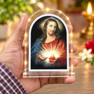 Jesus Christ L Shape Acrylic Showpiece 3 X 3.5 Inch For Home, Office And Car (F176464) Jesus Christ L Shape Acrylic Showpiece 3 X 3.5 Inch For Home, Office And Car (F176464)