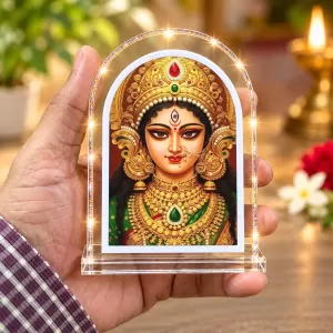 Durga Maa L Shape Acrylic Showpiece 3 X 3.5 Inch For Home, Office And Car (F176465) Durga Maa L Shape Acrylic Showpiece 3 X 3.5 Inch For Home, Office And Car (F176465)
