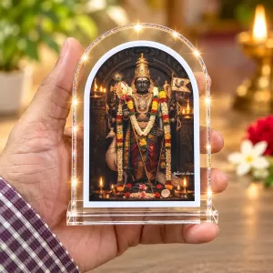 God Venkatswarar L Shape Acrylic Showpiece 3 X 3.5 Inch For Home, Office And Car (F176468)