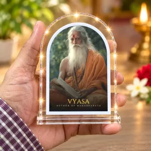 Ved Vyasa L Shape Acrylic Showpiece 3 X 3.5 Inch For Home, Office And Car (F176470) Ved Vyasa L Shape Acrylic Showpiece 3 X 3.5 Inch For Home, Office And Car (F176470)