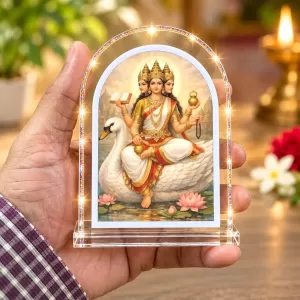 Mata Gayatri L Shape Acrylic Showpiece 3 X 3.5 Inch For Home, Office And Car (F176508) Mata Gayatri L Shape Acrylic Showpiece 3 X 3.5 Inch For Home, Office And Car (F176508)