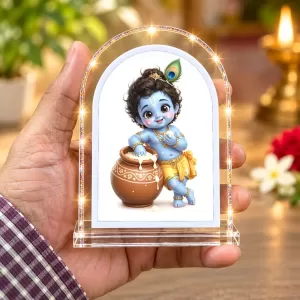 Lord Krishna L Shape Acrylic Showpiece 3 X 3.5 Inch For Home, Office And Car (F176513) Lord Krishna L Shape Acrylic Showpiece 3 X 3.5 Inch For Home, Office And Car (F176513)
