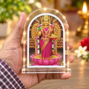 Goddess Lakshmi L Shape Acrylic Showpiece 3 X 3.5 Inch For Home, Office And Car (F176523) Goddess Lakshmi L Shape Acrylic Showpiece 3 X 3.5 Inch For Home, Office And Car (F176523)
