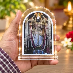 Lord Venkateswara L Shape Acrylic Showpiece 3 X 3.5 Inch For Home, Office And Car (F176526)
