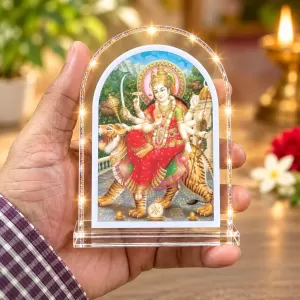 Durga Maa L Shape Acrylic Showpiece 3 X 3.5 Inch For Home, Office And Car (F176534) Durga Maa L Shape Acrylic Showpiece 3 X 3.5 Inch For Home, Office And Car (F176534)