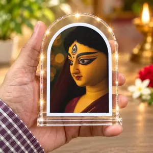 Durga Maa L Shape Acrylic Showpiece 3 X 3.5 Inch For Home, Office And Car (F176543) Durga Maa L Shape Acrylic Showpiece 3 X 3.5 Inch For Home, Office And Car (F176543)