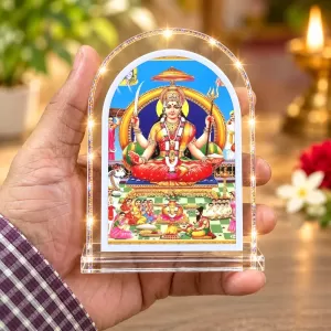 Santoshi Maa L Shape Acrylic Showpiece 3 X 3.5 Inch For Home, Office And Car (F176544) Santoshi Maa L Shape Acrylic Showpiece 3 X 3.5 Inch For Home, Office And Car (F176544)