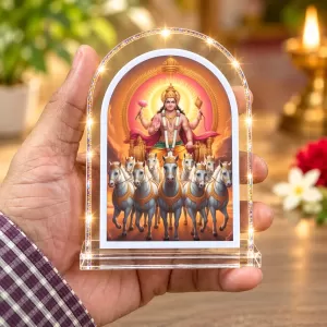 Lord Surya L Shape Acrylic Showpiece 3 X 3.5 Inch For Home, Office And Car (F176550) Lord Surya L Shape Acrylic Showpiece 3 X 3.5 Inch For Home, Office And Car (F176550)