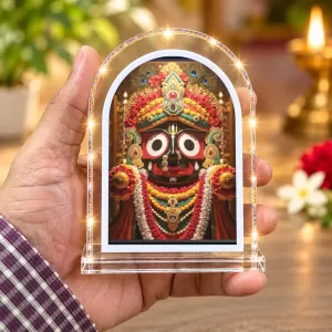 Lord Jagannath L Shape Acrylic Showpiece 3 X 3.5 Inch For Home, Office And Car (F176552) Lord Jagannath L Shape Acrylic Showpiece 3 X 3.5 Inch For Home, Office And Car (F176552)