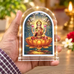 Goddess Lakshmi L Shape Acrylic Showpiece 3 X 3.5 Inch For Home, Office And Car (F176557) Goddess Lakshmi L Shape Acrylic Showpiece 3 X 3.5 Inch For Home, Office And Car (F176557)