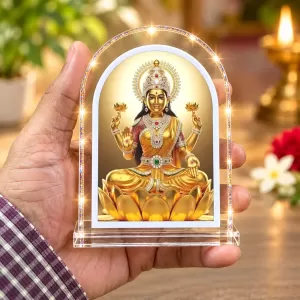 Goddess Lakshmi L Shape Acrylic Showpiece 3 X 3.5 Inch For Home, Office And Car (F176566) Goddess Lakshmi L Shape Acrylic Showpiece 3 X 3.5 Inch For Home, Office And Car (F176566)