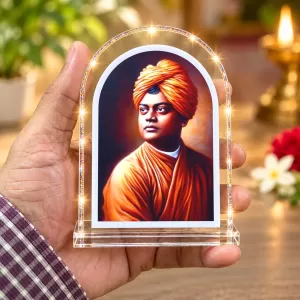 Swami Vivekananda L Shape Acrylic Showpiece 3 X 3.5 Inch For Home, Office And Car (F176574) Swami Vivekananda L Shape Acrylic Showpiece 3 X 3.5 Inch For Home, Office And Car (F176574)