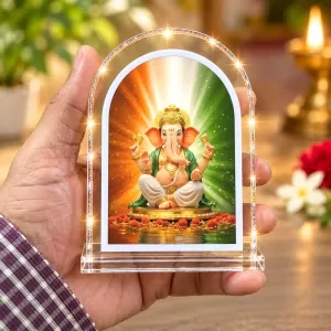 Lord Ganesha L Shape Acrylic Showpiece 3 X 3.5 Inch For Home, Office And Car (F176579) Lord Ganesha L Shape Acrylic Showpiece 3 X 3.5 Inch For Home, Office And Car (F176579)