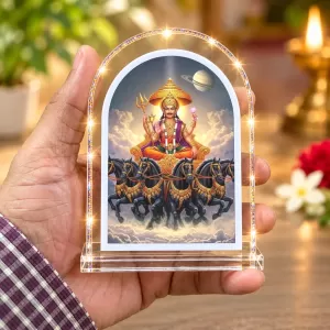 Lord Surya L Shape Acrylic Showpiece 3 X 3.5 Inch For Home, Office And Car (F176583) Lord Surya L Shape Acrylic Showpiece 3 X 3.5 Inch For Home, Office And Car (F176583)