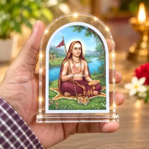 Adi Guru Shankaracharya L Shape Acrylic Showpiece 3 X 3.5 Inch For Home, Office And Car (F176584) Adi Guru Shankaracharya L Shape Acrylic Showpiece 3 X 3.5 Inch For Home, Office And Car (F176584)