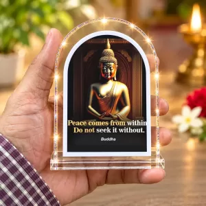 Buddha L Shape Acrylic Showpiece 3 X 3.5 Inch For Home, Office And Car (F176596) Buddha L Shape Acrylic Showpiece 3 X 3.5 Inch For Home, Office And Car (F176596)