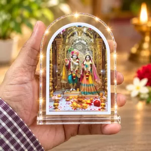 Radha Krishna L Shape Acrylic Showpiece 3 X 3.5 Inch For Home, Office And Car (F176602) Radha Krishna L Shape Acrylic Showpiece 3 X 3.5 Inch For Home, Office And Car (F176602)