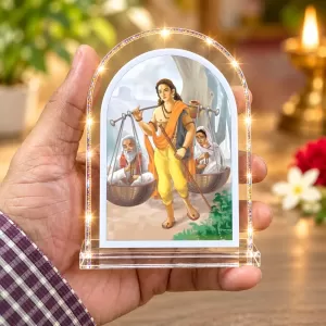 Shravan Kumar L Shape Acrylic Showpiece 3 X 3.5 Inch For Home, Office And Car (F176605)