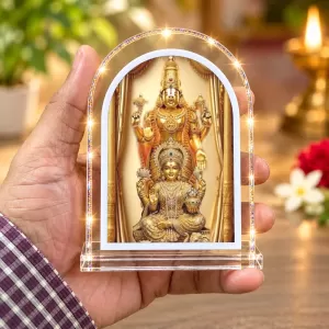 Lakshmi Narayan L Shape Acrylic Showpiece 3 X 3.5 Inch For Home, Office And Car (F176617) Lakshmi Narayan L Shape Acrylic Showpiece 3 X 3.5 Inch For Home, Office And Car (F176617)