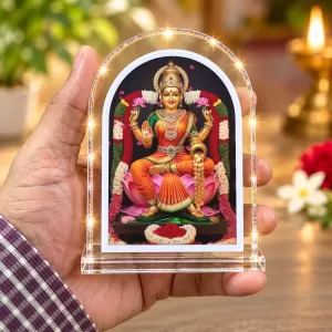 Goddess Lakshmi L Shape Acrylic Showpiece 3 X 3.5 Inch For Home, Office And Car (F176618) Goddess Lakshmi L Shape Acrylic Showpiece 3 X 3.5 Inch For Home, Office And Car (F176618)